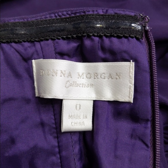 2x 👯♀️Host Pick⚡️Donna Morgan Anne Strapless Chiffon Dress- w/ flaws - Picture 9 of 16